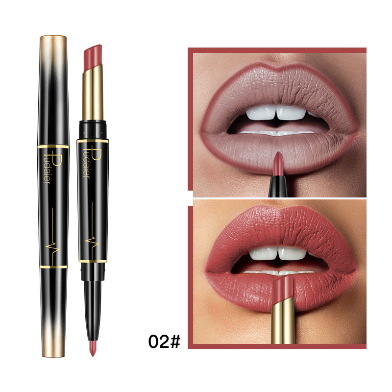 Pudaier Lipstick Lip Liner 2 in 1