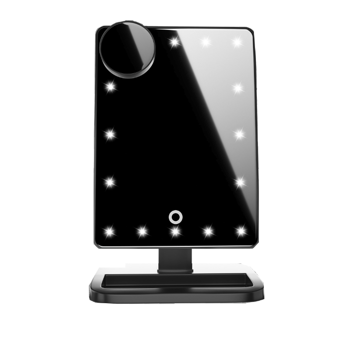 Touch Screen Makeup Mirror Bluetooth Speaker With 20 LED Lights