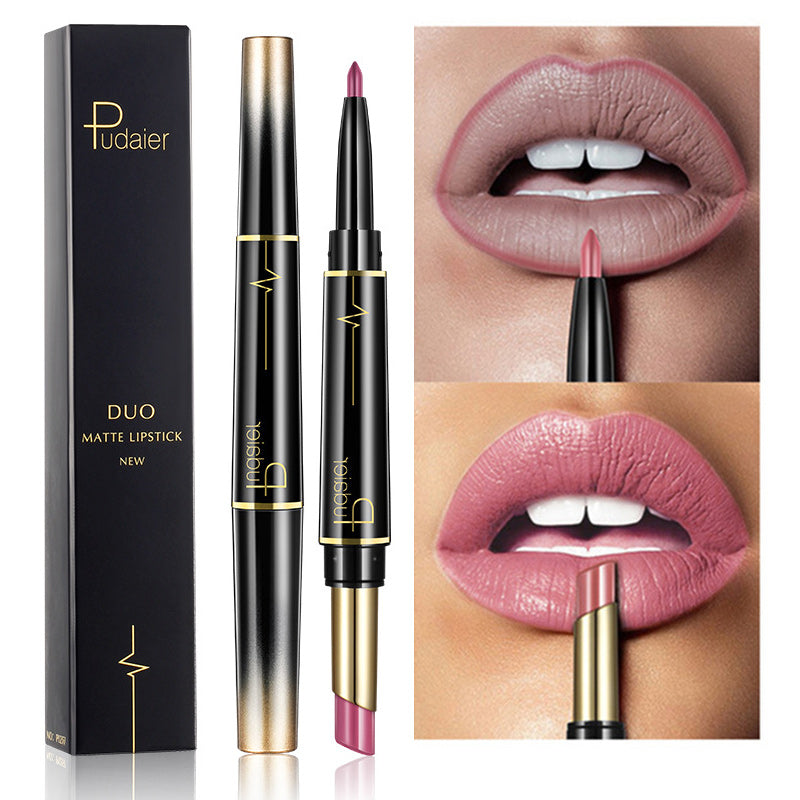 Pudaier Lipstick Lip Liner 2 in 1