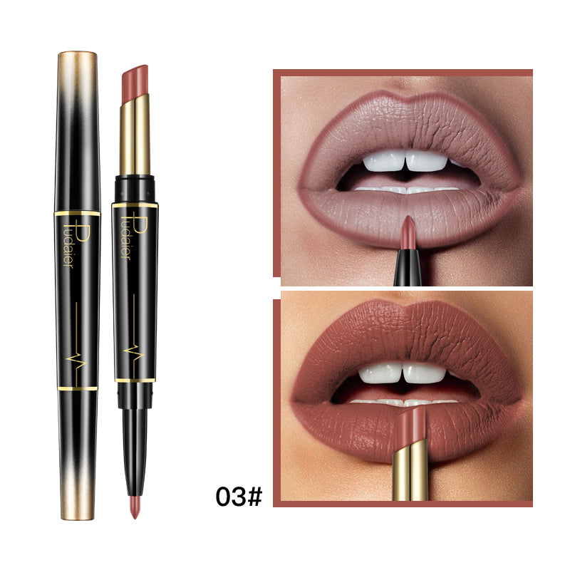 Pudaier Lipstick Lip Liner 2 in 1