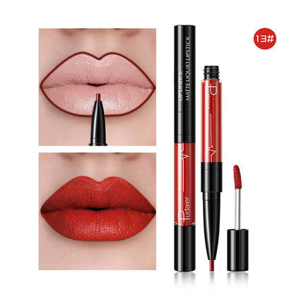 Pudaier Matte Lip Gloss Lip Liner 2 in 1