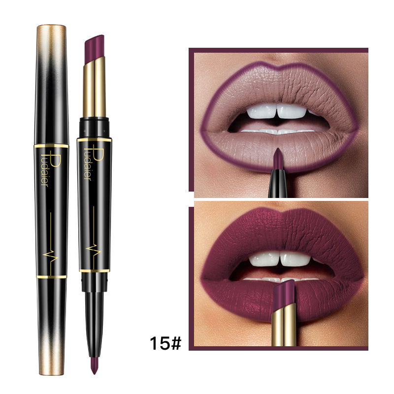 Pudaier Lipstick Lip Liner 2 in 1